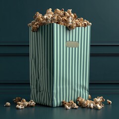 Popcorn in vintage paper bag