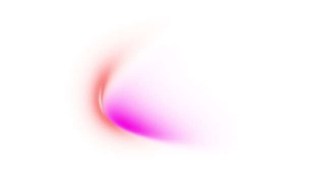 Abstract pink and red shape on transparent background
