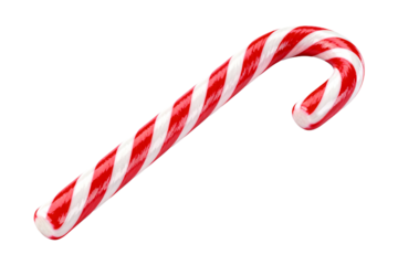 Red and White Striped Candy Cane