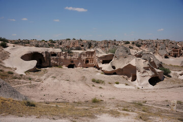 Gulsehir Open Palace Archaeological Site in Nevsehir, Turkiye