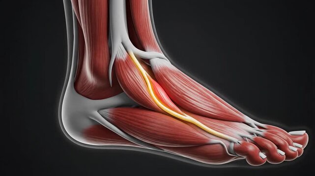 Anatomical Animation of Flexor Hallucis Longus Accessory Muscle and Tendon in Human Foot