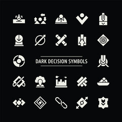Dark Decision Symbols Abstract Iconography Streetwear Asset