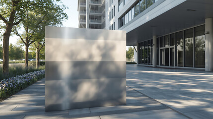 Modern Office Signage Mockup on Interior Wall