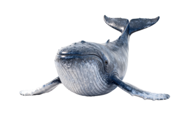 Humpback Whale with Fin Slapping Pose