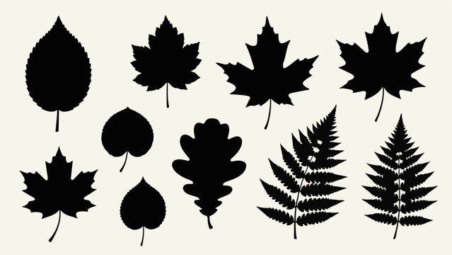 black leaf clipart