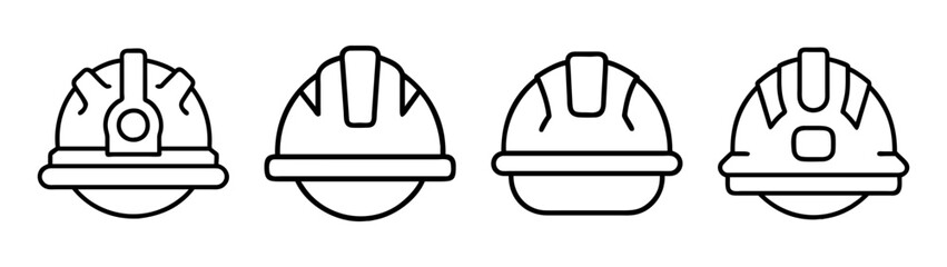 Fototapeta premium Explore construction safety hard hats: types, features, and industry standards for head protection