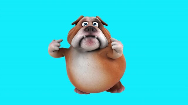 Fun 3D cartoon dog (with alpha channel)