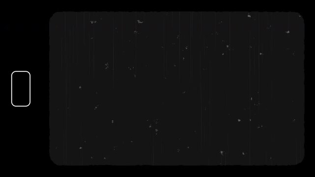 super 8mm Film Grain Overlay with Letterbox Frame, Super 8 Dust Scratches and Faded Texture Loop Blend Mode Multiply Overlay