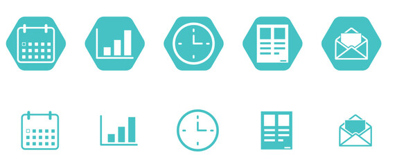 set of business icons for web design