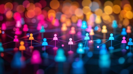 Global digital network  a diverse team driving innovation and success in international business