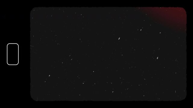 super 8mm Film Grain Overlay with Letterbox Frame, Super 8 Dust Scratches and Faded Texture Loop Blend Mode Multiply Overlay