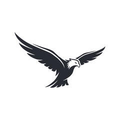 Fototapeta premium Black and white eagle logo vector images & illustrations
