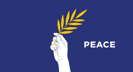 Construction worker in a safety vest and helmet points up while standing in front of a city skyline with cranes.