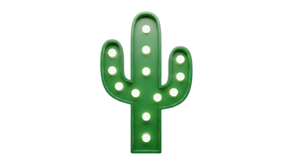 Green Cactus Marquee Light