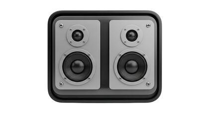 Fototapeta premium Two-way bookshelf speaker system