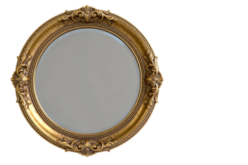 Vintage Ornate Round Decorative Mirror