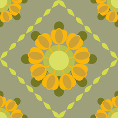 Geometric, ethnic oriental ikat seamless pattern treditional Design for background, carpet wallpaper, clothing, wrapping, batik, fabric, Vector illustration, embroidery style.