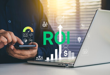 ROI strategy marketing performance, budget allocation, ROAS tracking, A B testing insights, advertising analysis business growth, KPI dashboard optimization, digital metrics, ROI Performance Dashboard