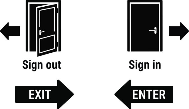 Emergency fire exit green sign set. Evacuation route and safe area direction icons. Running man pictogram. Public information safety symbol collection for wayfinding.