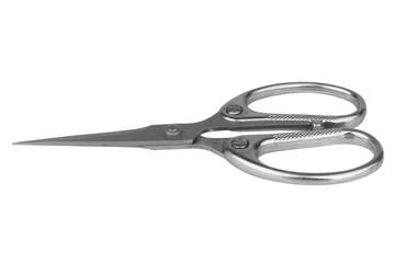 Obraz premium Steel scissors isolated on white background