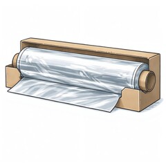 大型アルミホイル手描きロールアイコン