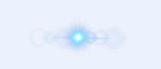 Obraz premium Abstract blue light glow background, digital energy burst, futuristic technology flare, soft neon illumination, minimal modern design, innovation concept