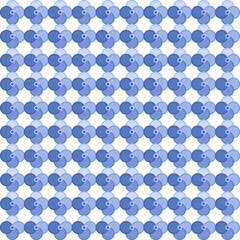 Blue Smiley Face Pattern in Diagonal Grid with Soft Gradient and White Background for Digital Design