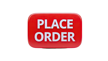 Red Button with "Place Order" Text