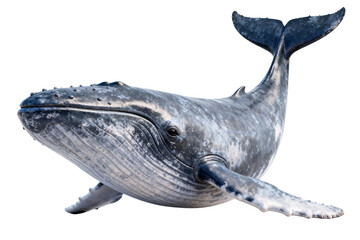 Humpback Whale in Natural Ocean Habitat