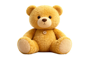 Fototapeta premium Cute Brown Plush Teddy Bear Stuffed Toy