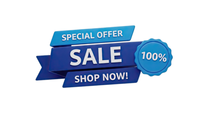 Sale Banner - Special Offer 100%
