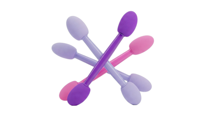 Set of Four Pastel Colored Eye Shadow Applicators