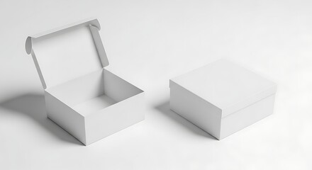 Minimalist white object on white surface offering a clean abstract aesthetic