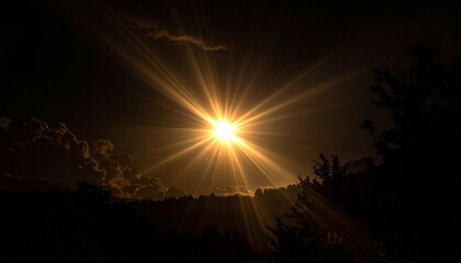 Dramatic bright light