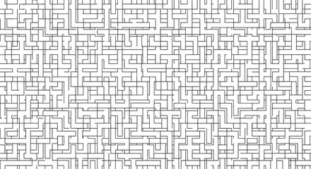 Abstract geometric pattern featuring intersecting black lines on a white canvas for digital design