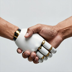 Human Hand Shaking with Robotic Hand