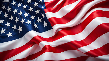 Large American flag with stars and stripes