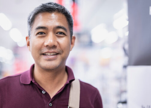 portrait of a handsome mature man in Osaka