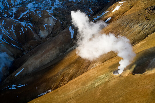 Kerlingarfjoll Fumarole Geothermal Vent in Iceland