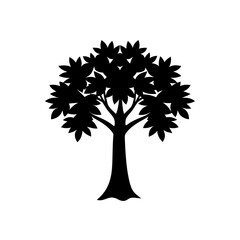 Obraz premium Silhouette of a tree