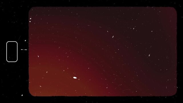 super 8 mm movie film frame overlay animation, 4K video