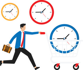 Buying time to delay or gain more time to do something, time is money
