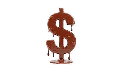 Melting Chocolate Dollar Sign