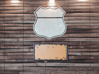 Old wooden wall background in vintage style for graphics design