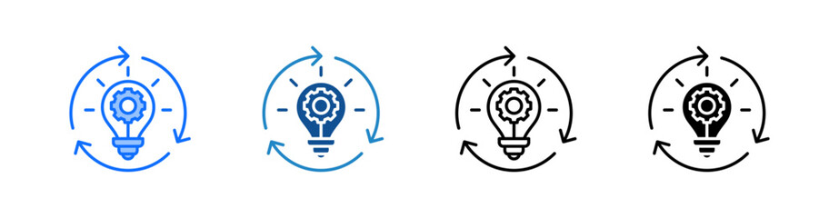 Reinvention Multiple Style Icon Set 