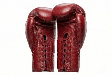 Vintage Red Leather Boxing Gloves