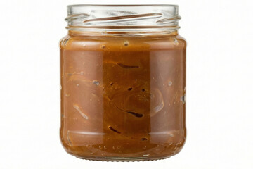 Glass Jar of Rich Caramel Spread