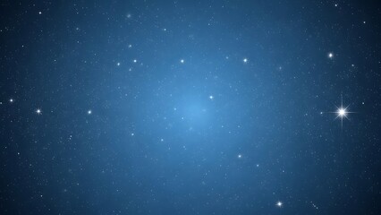 Obraz premium Snowflakes Falling Against Dark Blue Night Sky Background falling snow starry night snow background