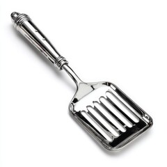 a stainless steel grill turner - isolated product photo