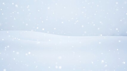 Snow falling on white ground with blue background snowflakes snowfall winter